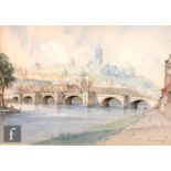 JAMES MACINTYRE (LATE 19TH / EARLY 20TH CENTURY) - A view of Bridgnorth, Shropshire, watercolour,