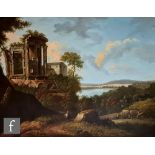 MANNER OF GASPARD DUGHET - View of the Temple of Sybil, Tivoli, oil on canvas, framed, 80cm x 105cm,