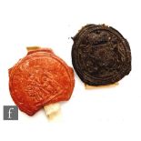 Possibly James I great wax seal, depicting him riding on horseback the reverse with coat of arms,