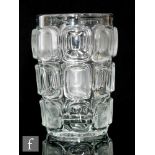 A mid 20th Century Czech clear glass Libochovice vase designed by Frantisek Vizner for
