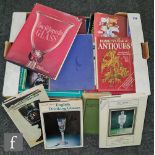 A collection of assorted glass reference books to include The Encyclopedia of Glass by Phoebe