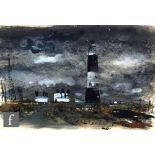 JOHN PIPER (1903-1992) - 'Dungeness Lighthouse', ink, wash and body colour, signed, framed, 23cm x