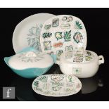 A collection of assorted 1950s Midwinter dinner wares comprising a Primavera pattern tureen and