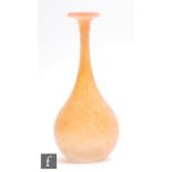 A large later 20th Century Italian Murano glass vase by S. Toso, of compressed ovoid form with