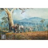 WILLIAM YOUNG (c.1906-1940) - 'Mount Conoblas, Orange, New South Wales, Australia' watercolour,