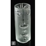A later 20th Century Czechslovakian clear glass vase designed by Adolf Matura for Libochovice, circa