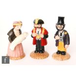 Three Beswick Trumpton figurines comprising The Mayor TR2, Doctor Mopp TR5 and Mrs Honeyman TR6, all