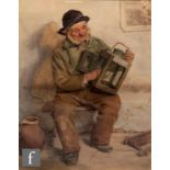 CIRCLE OF WALTER LANGLEY (1852-1922) - The old fisherman, watercolour, bears signature, framed, 30.