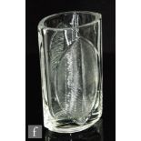 A later 20th Century Czechoslovakian glass Lotos vase designed by Rudolf Jurnikl for Libochovice,