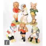 Six Beswick figurines from the Sporting Characters Collection comprising Fly Fishing SC1, Last