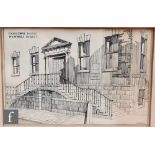 C. T. HERFORD (EARLY 20TH CENTURY) - 'The Crescent, Birmingham', architectural study, pen and ink,