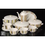 A collection of assorted Midwinter dinner wares comprising six dinner plates, three soup bowls and
