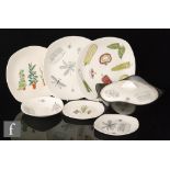 A collection of assorted 1950s Midwinter Fashion shape dinner wares all designed by Terence Conran