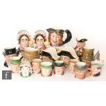 A large collection of assorted various sized Beswick character jugs to include Mr Bumble 2032, Betsy