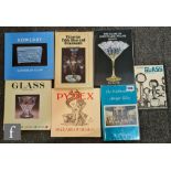 A collection of seven reference books relating to glass, comprising Modern Glass by G Beard, The