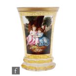 An early 19th Century Vienna enamelled Ranftbecher circa 1820, in the manner of Anton Kothgasser, of