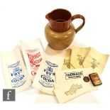 A collection of early 20th Century printed Cadburys & Fry's chocolate paper bags, a Bournville Cocoa