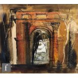 JOHN PIPER (1903-1992) - 'The Triumphal Arch at Mereworth, East Peckham, Kent, ink, wash, chalk