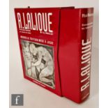 A copy of R. Lalique, Catalogue Raisonne de L'Oeuvre de Verre (Les editions de l'amateur) by F