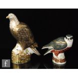 Two boxed Royal Crown Derby paperweights comprising Sea Eagle and Hobby numbered 100 from a