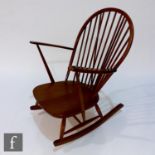 An Ercol Furniture model 315 Windsor Grandfather Rocking Chair, S/D.