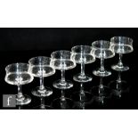 A set of six boxed Romantica glasses by Tapio Wirkkala for Iittala, Finland, including original