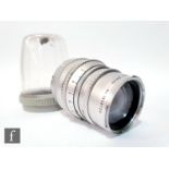 A Hasselblad Carl Zeiss Sonnar Synchro Compur 1:4 f=150mm medium format Lens, serial no 3097328,
