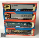 Four Tekno 1:50 scale road transport diecast models, comprising The British Collection No. 77 United