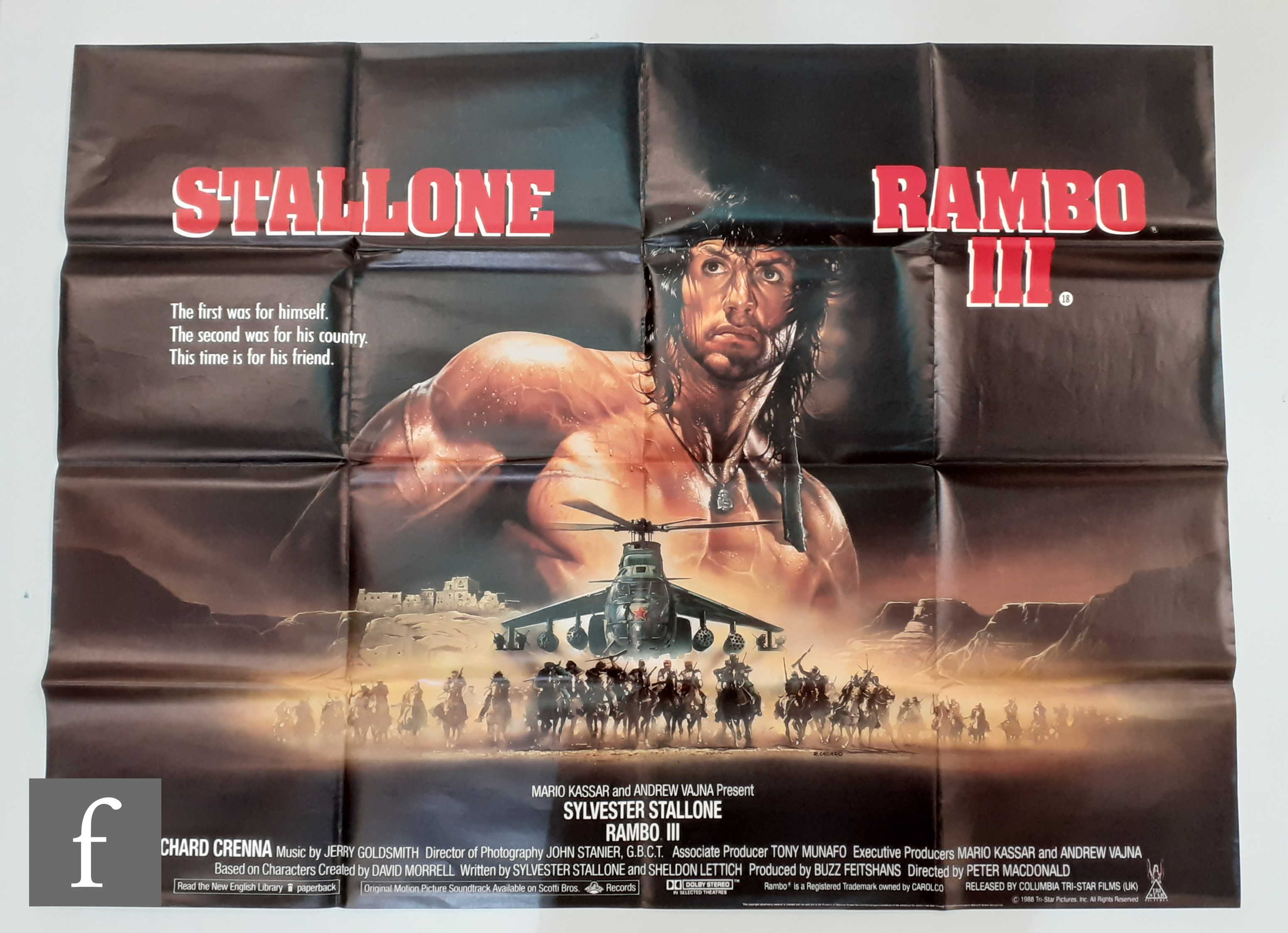 A collection of British quad film posters, to include Rambo III, Crocodile Dundee II, Running Man, - Image 3 of 8