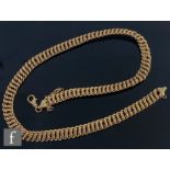 A 9ct hallmarked multi curb link necklet terminating in lobster clasp, weight 30g, length 44cm.