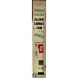 A post 1950s Hollywood Chlorophyll spearmint chewing gum vending machine, five sticks for 6d, knob