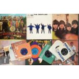 A group of Beatles LPs and singles, to include Beatles For Sale, PMC 1240, (first pressing), Help!