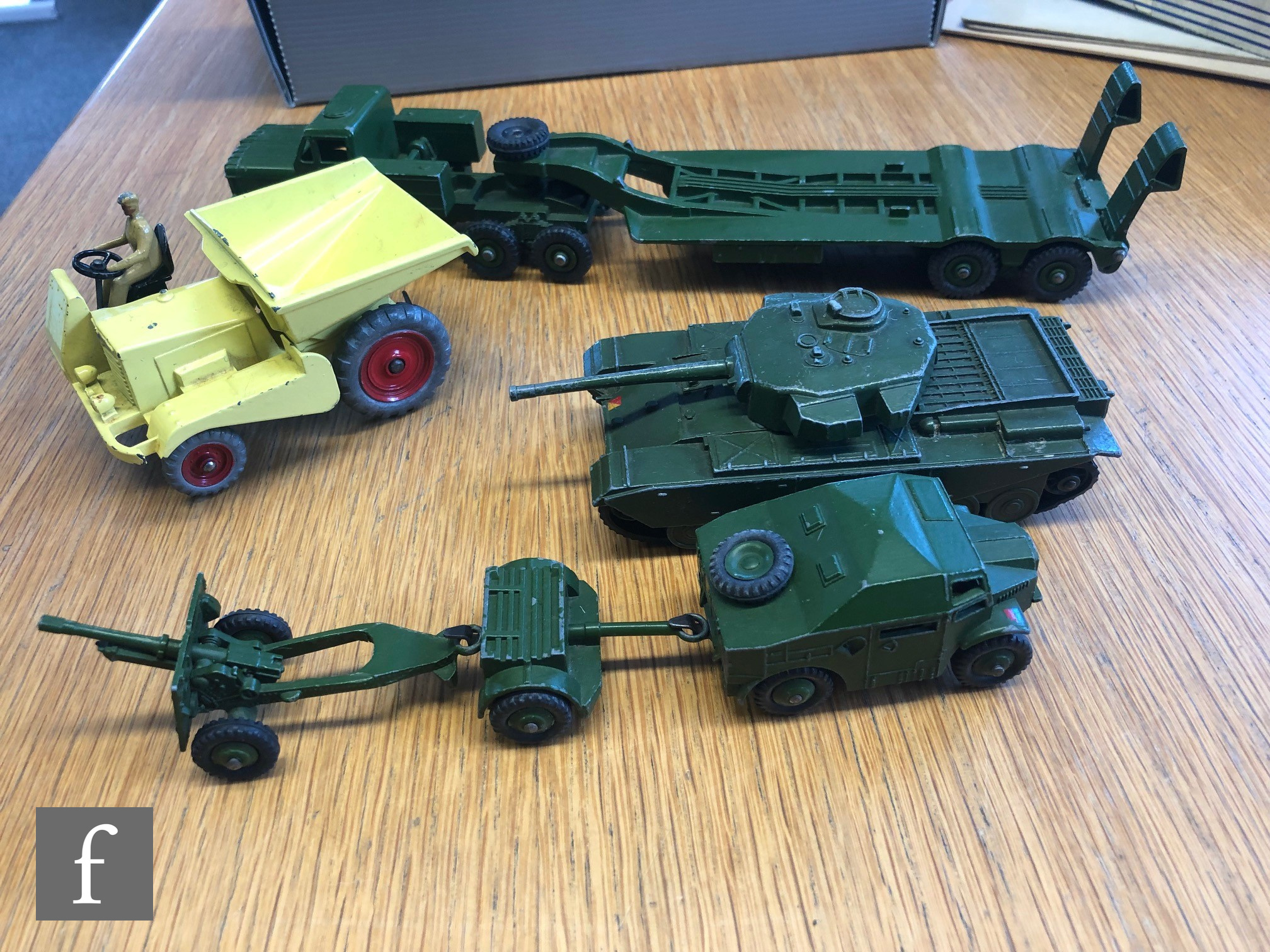 Three boxed Dinky Toys diecast models, Gift Set 698 Mighty Antar Tank Transporter with Centurion - Image 3 of 3