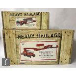 Two Corgi Heavy Haulage 1:50 scale diecast model sets, CC12307 United Heavy Transport Scammell