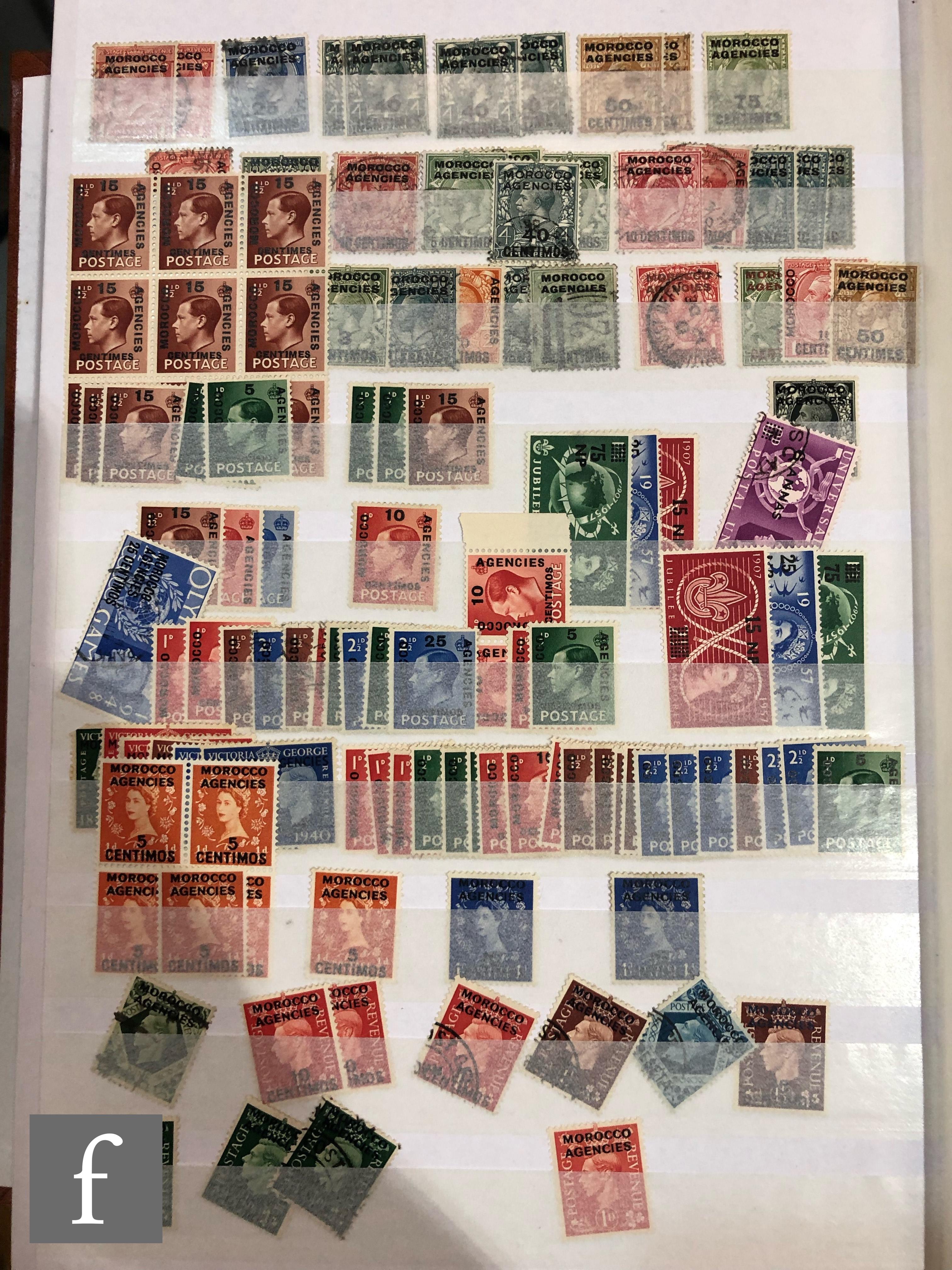 A collection of George VI to Queen Elizabeth II Middle Eastern postage stamps with GB over-prints, - Image 3 of 3