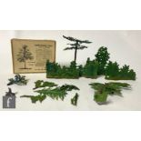 A Britains New Model Tree set No. 58F, comprising tree trunk with four branch sections, in cardboard