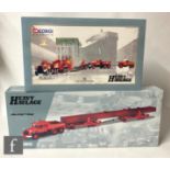 Two Corgi Heavy Haulage 1:50 scale diecast model sets, 31009 Wynns Diamond T Ballast x 224 Wheel