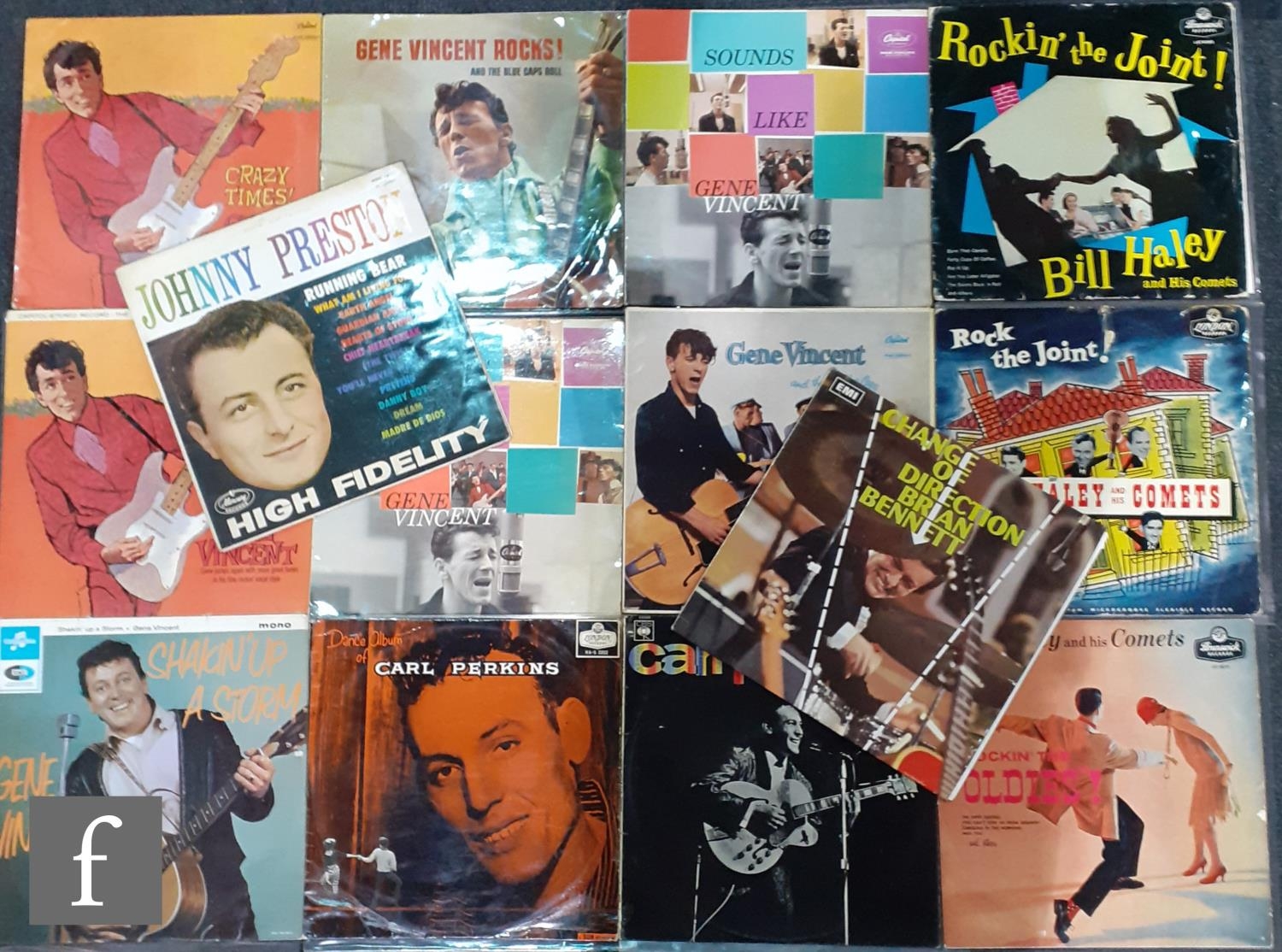 A group of fourteen 1960s Rock n' Roll LPs, to include Gene Vincent, Crazy Times T 1342, x 2, And