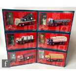 Six Corgi Passage of Time 1:50 scale diecast model sets with photo etched clocks, comprising