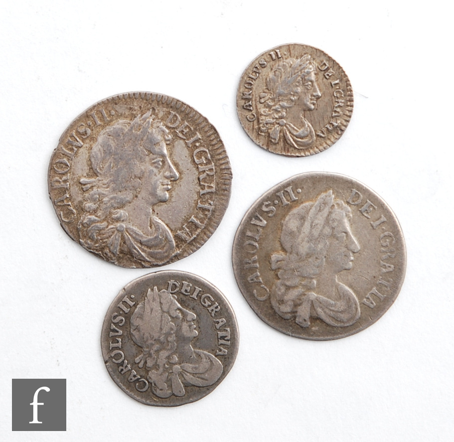 A Charles II 1683 Maundy set, possibly matched. (4)