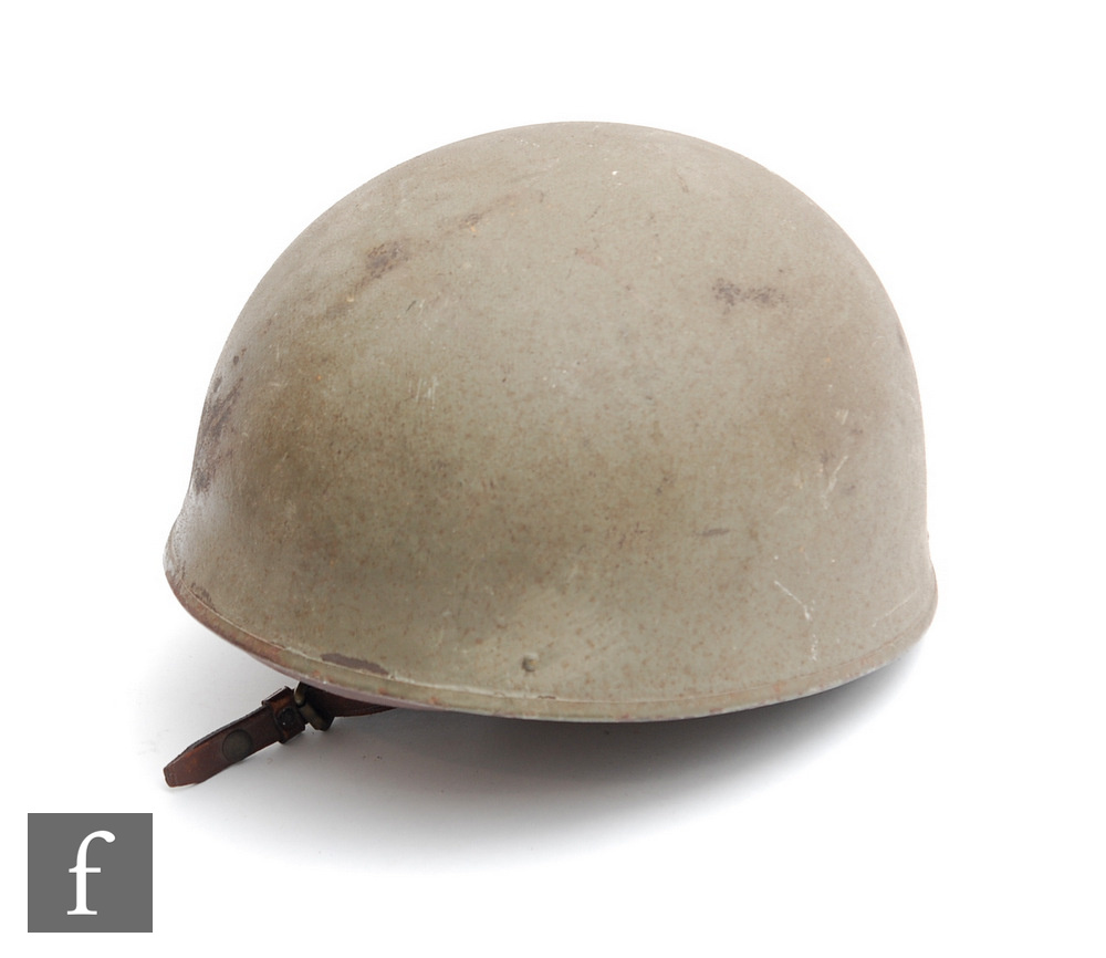 A World War Two era British despatch rider's helmet made by Briggs Motor Bodies (BMB),