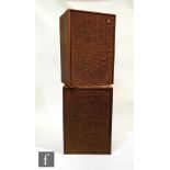 A pair of vintage 1970s Wharfedale Melton 2 speakers, serial number to one 53603, height 54cm. (2)