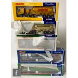 Five Corgi 1:50 scale diecast models, comprising CC12218 Ian Cragi Scania Dropside Crane Trailer,