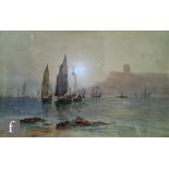 JOHN CLARKSON UREN (1845-1932) - 'Early Morning - Staddon Height, Plymouth', watercolour,