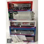 Five Corgi Hauliers of Renown 1:50 scale diecast models, comprising CC13705 Scott Trawlers Scania