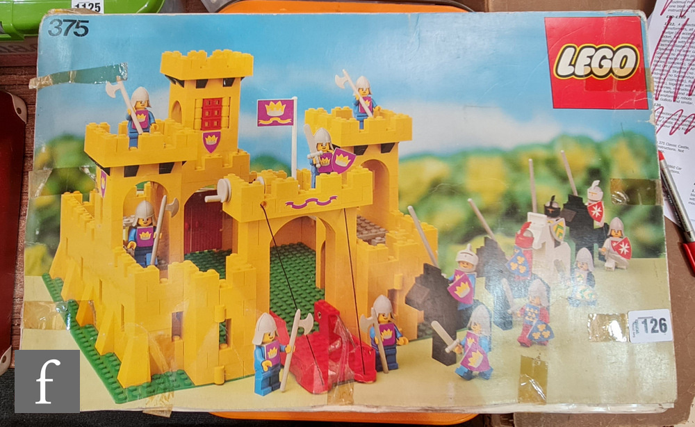 A Lego 375 Classic Castle, boxed without instructions. Not checked if complete.