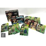 A collection of Hasbro Star Wars action figures and accessory packs, including Power of the Jedi,