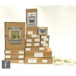 Twenty Fields of Glory 1:35 scale plaster model kits, to include 5005 Corner Shop Ruin, 5111 Arabian
