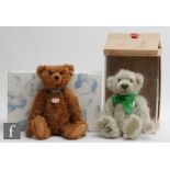 Two Steiff teddy bears, 995699 Reinhard The Schulte Centenary Bear, pale green mohair, height