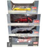 Four 1:18 scale Sun Star diecast model cars, to include 3754 Facel Vega Hk500, 4521 Lancia Stratos